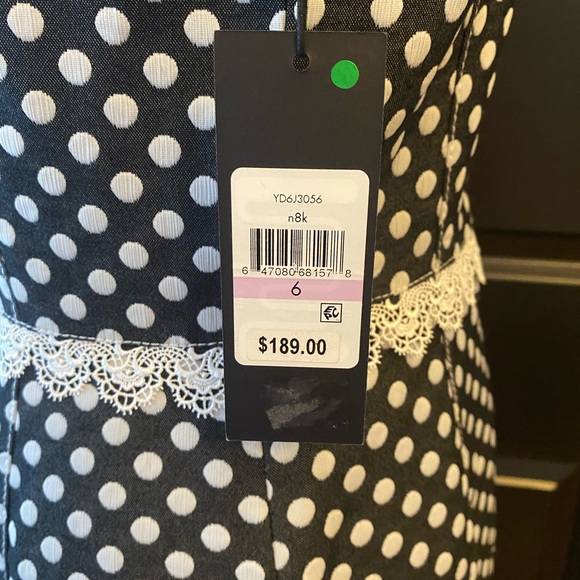 NWT 🏷️ Karl Lagerfeld polka dot dress - size 6 - Picture 3 of 5